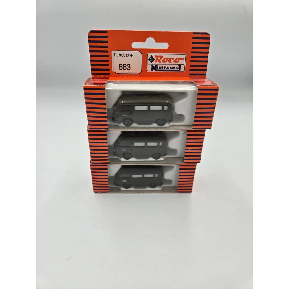 Lot of 3 Roco Minitanks 663 FK 1000 KRKW US Army Ambulance HO Scale 1/87 Austria